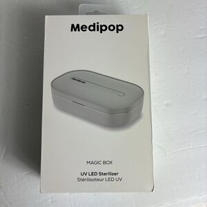 Medipop MagicBox UV Led Sterilizer White  Portable New Cleans